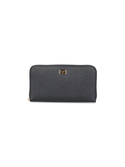 Dolce & Gabbana Zip-around Wallet In Black  