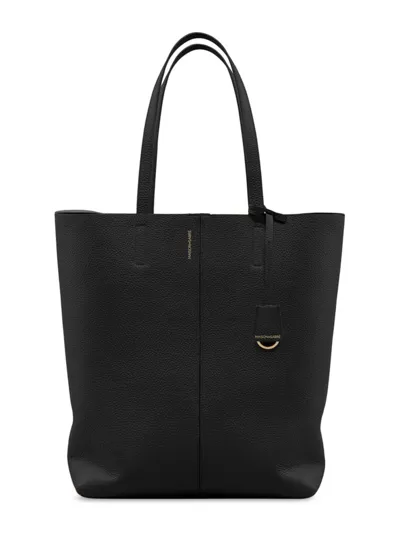 Maison De Sabre Maison De Sabré Tall Leather Soft Tote In Rouge Noir