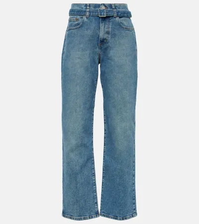 Proenza Schouler Ellsworth Low-rise Straight Jeans In Medium Blue