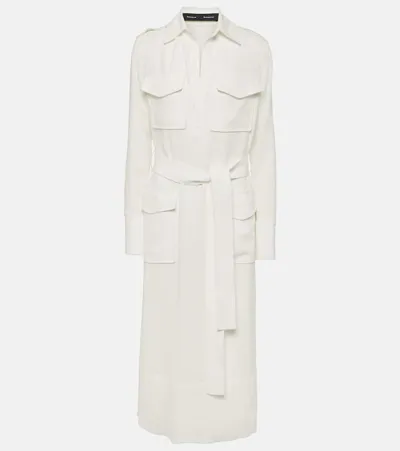 Proenza Schouler Vanessa Crêpe Midi Dress In White