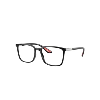 Ray Ban Rb7240m Optics Scuderia Ferrari Collection Eyeglasses Black Frame Clear Lenses Polarized 54-18