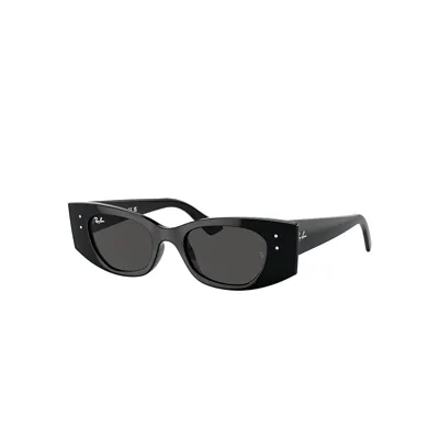 Ray Ban Kat Bio-based Sunglasses Black Frame Grey Lenses 49-20