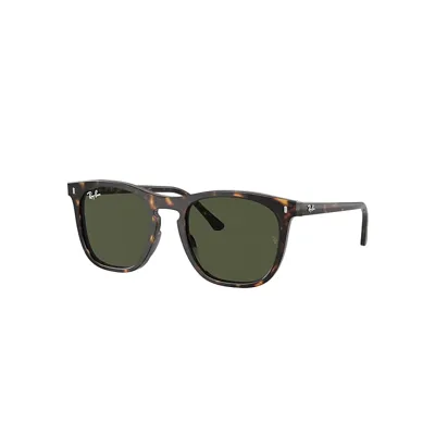 Ray Ban Rb2210 Sunglasses Havana Frame Green Lenses 53-21