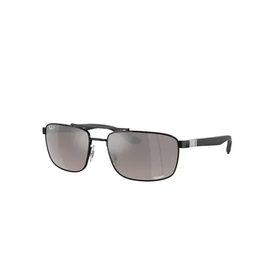 Ray Ban Rb3737 Chromance Sunglasses Black Frame Grey Lenses Polarized 60-18