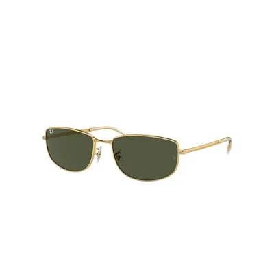 Ray Ban Rb3732 Sunglasses Gold Frame Green Lenses 59-18