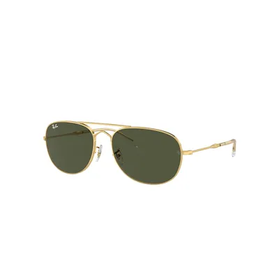 Ray Ban Bain Bridge Sunglasses Gold Frame Green Lenses 57-17