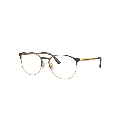 Ray Ban Rb6375 Optics Eyeglasses Gold Frame Clear Lenses Polarized 51-18