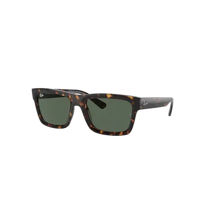 Ray Ban Warren Bio-based Sunglasses Havana Frame Blue Lenses 57-20