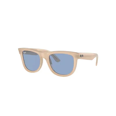 Ray Ban Wayfarer Reverse Sonnenbrillen Opal Beige & Honig Fassung Blau Glas 53-20 In Opal Beige & Honey