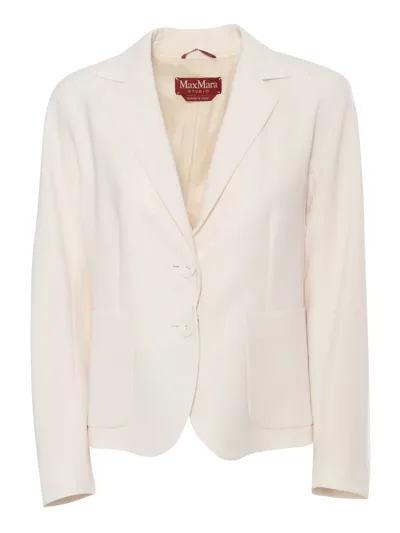 Max Mara Studio Jacket In White