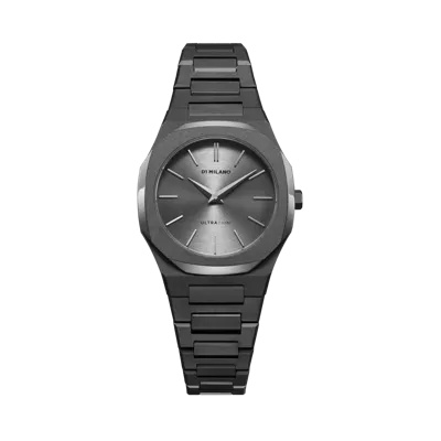 D1 Milano Watch Ultra Thin 30mm In Gun Metal