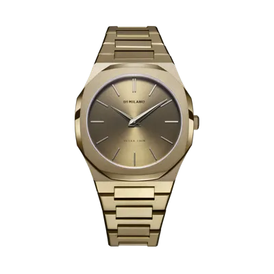 D1 Milano Watch Ultra Thin Bracelet 40 Mm In Khaki