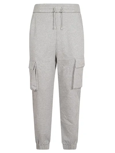 Balmain Gray Cargo Pocket Lounge Pants In Grey