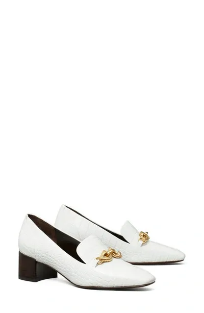 Tory Burch Jessa Heeled Loafer In Gardenia