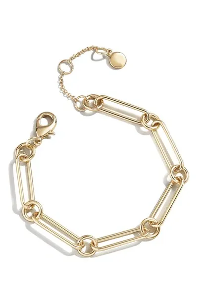 Baublebar Paperclip Chain Bracelet In Gold