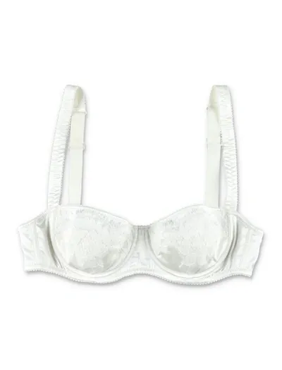 Dolce & Gabbana Balconette Lace Bra In White