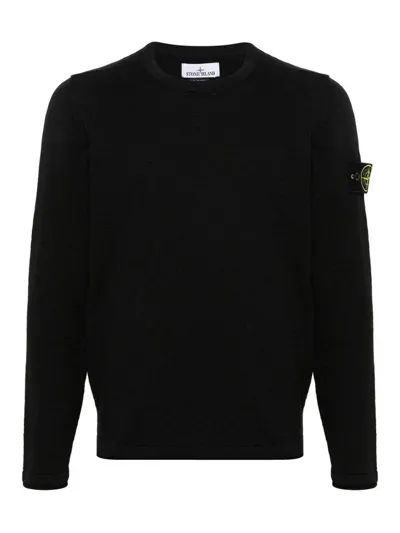 Stone Island Sweaters In Black