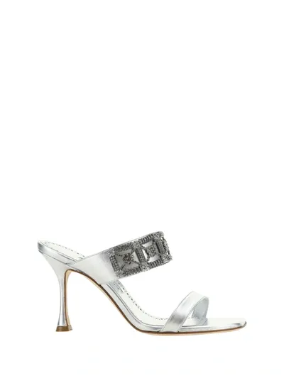 Manolo Blahnik Larapa Sandals In Multicolor