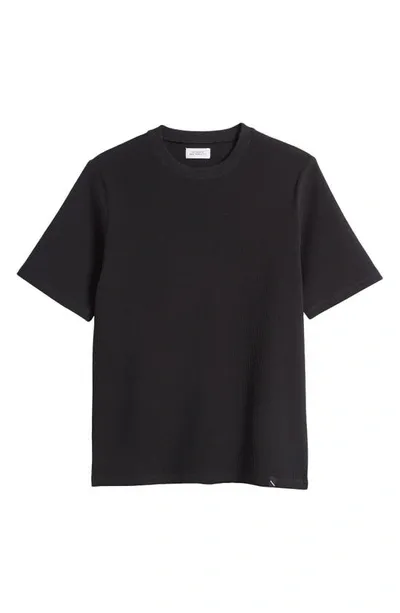 Saturdays Surf Nyc Performance Waffle T-shirt In Black