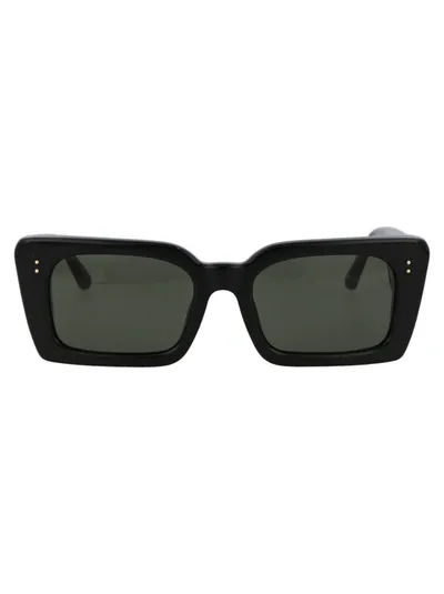 Linda Farrow Nieve Tinted Sunglasses In Black