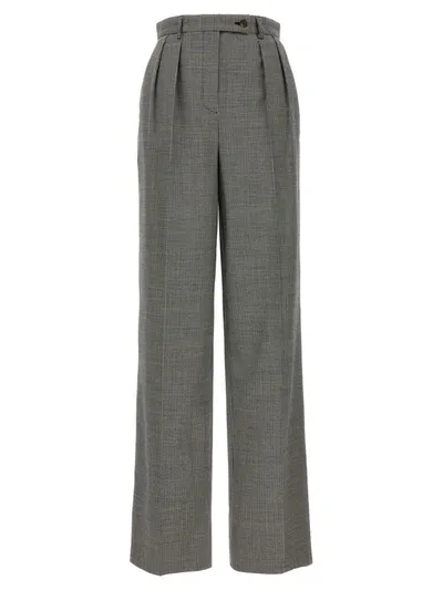 Rochas Houndstooth Pants In Blackwhite