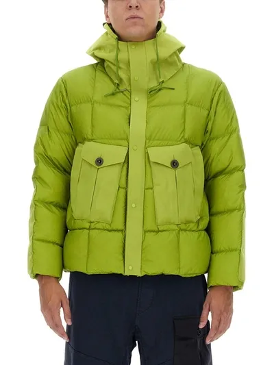 Ten C Tempest Combo Jacket In Green