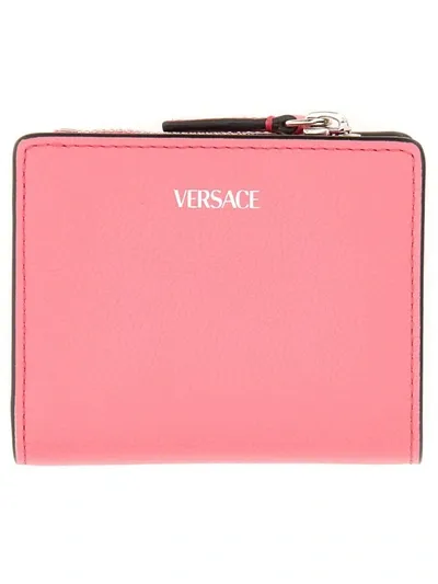 Versace Jellyfish Wallet In Fuchsia