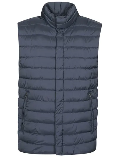 Herno Lo Smanicato Legend Vest In Blue