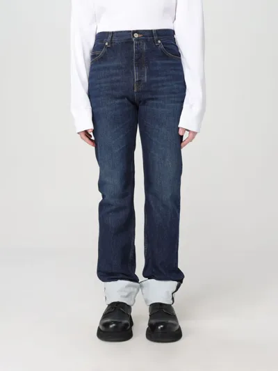 Loewe Fisherman Straight Turn-up Jeans In Blue