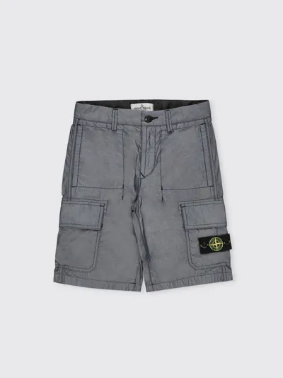 Stone Island Junior Shorts  Kids Color Grey