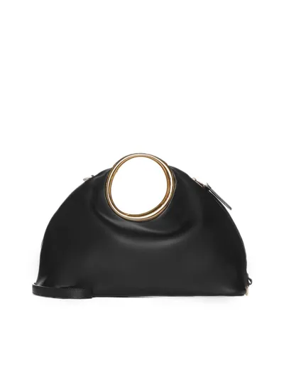 Jacquemus Le Calino Leather Top Handle Bag In Black