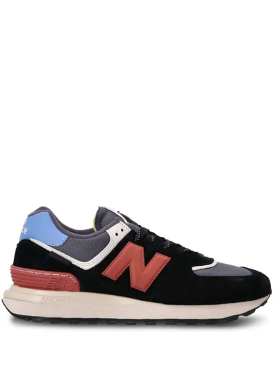 New Balance Branded Sneaker In Black