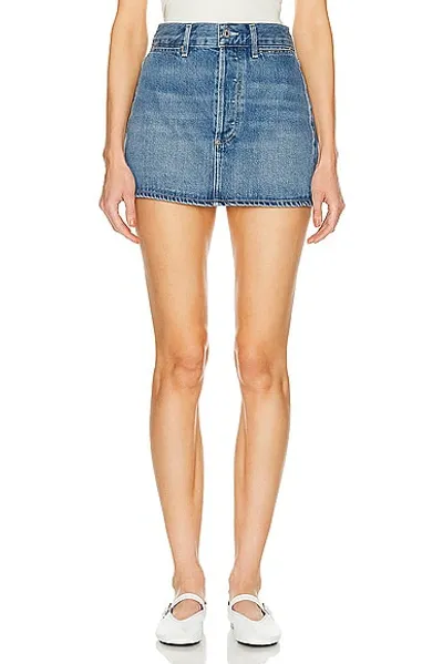 Citizens Of Humanity Rosie Mini Skirt In Blue Glaze