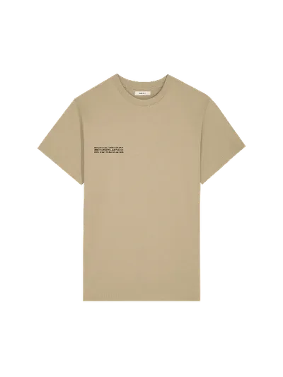 Pangaia 365 Midweight T-shirt In Birch Beige