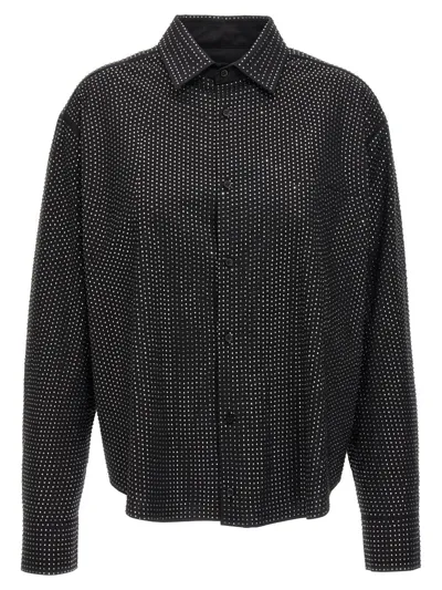 Giuseppe Di Morabito Rhinestone Shirt In Negro