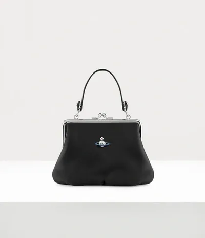 Vivienne Westwood Granny Frame Purse In Black