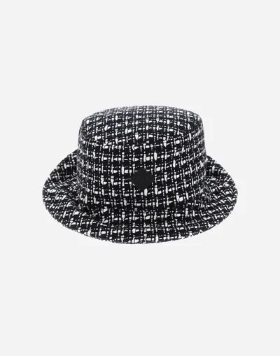 Herno Trend Tweed Hat In Black