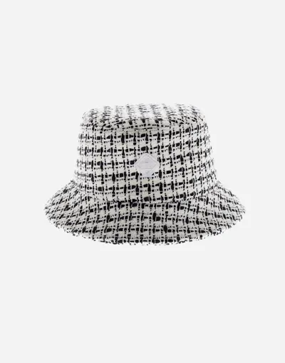 Herno Trend Tweed Hat In White