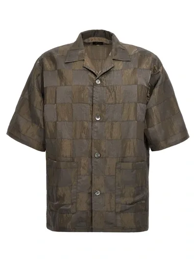 Needles Khaki Cabana Shirt In Gris