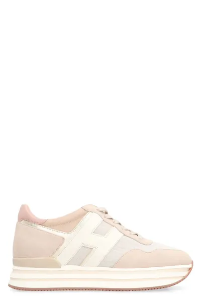 Hogan Sneakers  Midi H222 Beige In Nude