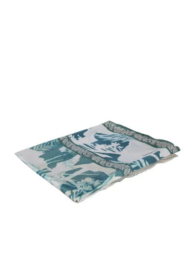 Pierre-louis Mascia Aloe Light Blue/white Scarf