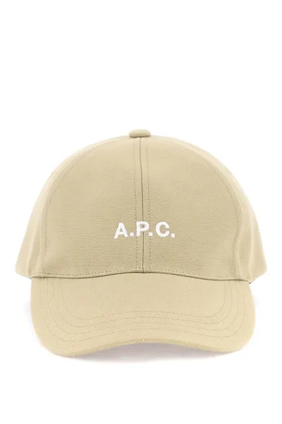 Apc Charlie Baseball Cap In Beige Fonce (beige)