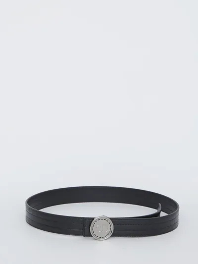 Dior Cd Buckle Belt In Black