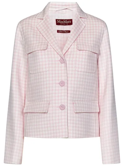 Max Mara Visir Blazer In Pink