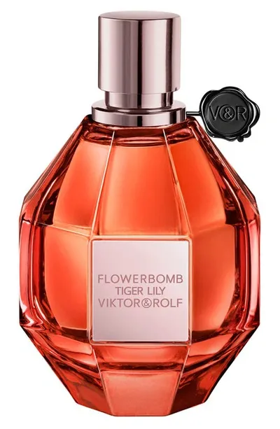 Viktor & Rolf Flowerbomb Tiger Lily Eau De Parfum 3.4 oz / 100 ml Eau De Parfum Spray In White