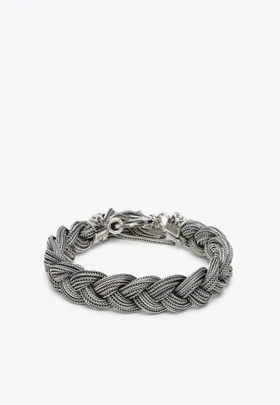 Emanuele Bicocchi Braided Sterling Silver Bracelet