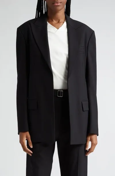 Proenza Schouler Devon Peak-lapel Blazer In Black