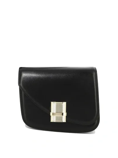 Ferragamo Salvatore  "fiamma" Crossbody Bag In Black