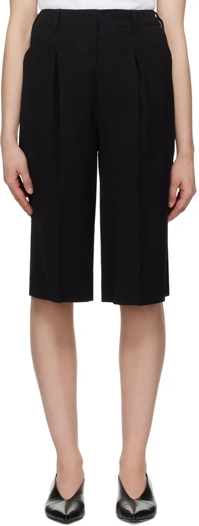 Ami Alexandre Mattiussi Black Bermuda Shorts In Black/001