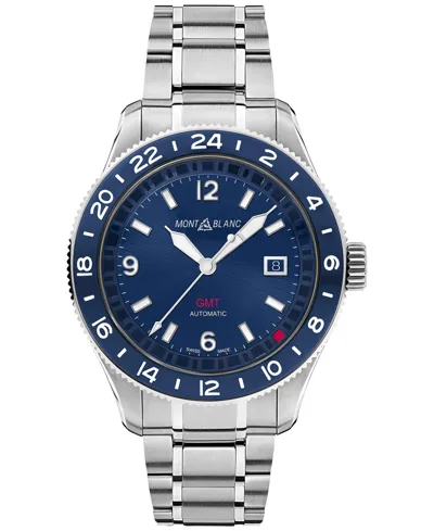 Montblanc 1858 Gmt In Blue